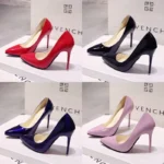 Solid High-Heel Shoes