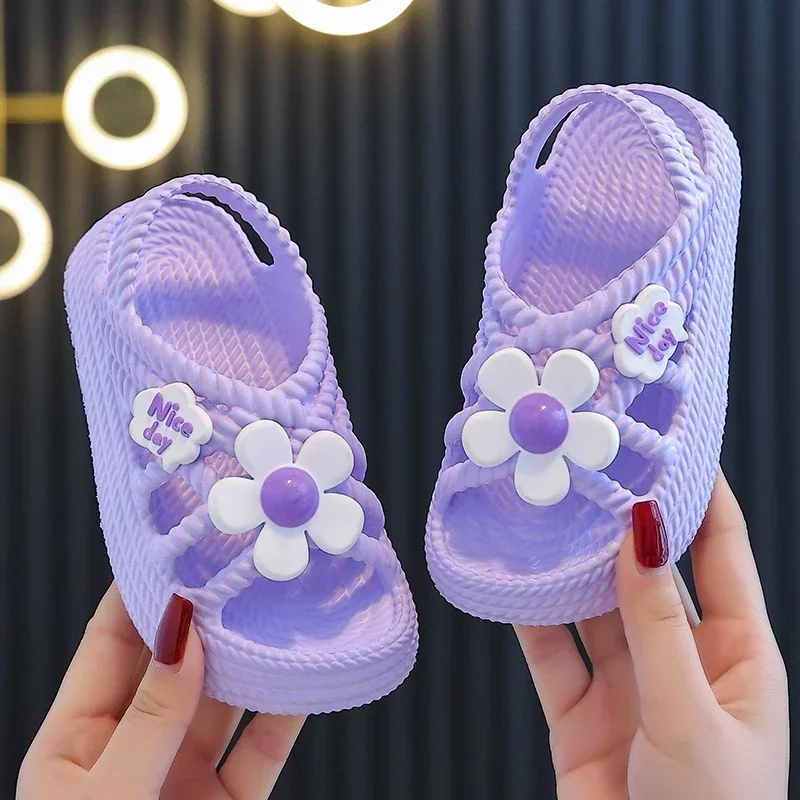 Kids' Floral Summer Slippers
