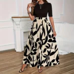 Maxi Skirt with High Elastic Waist