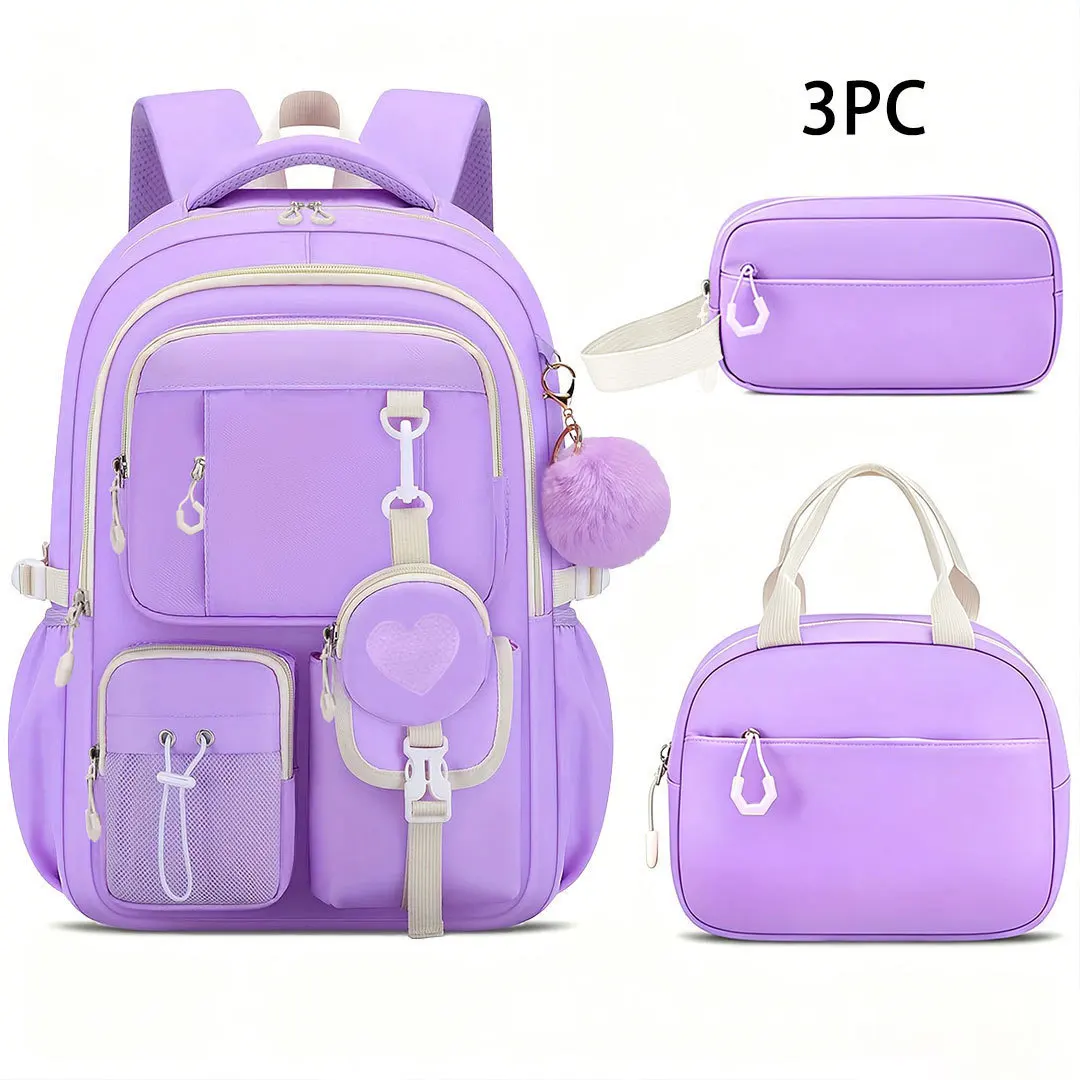 Girls' School Bag with Comfortable Back