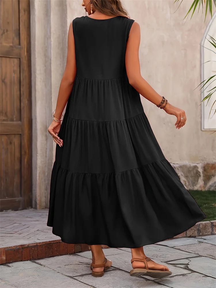 Elegant Yellow Summer Dress