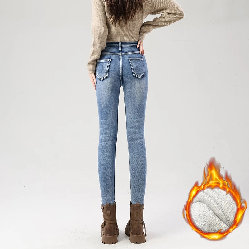 Slim-Fit Warm Winter Jeans — Image 20