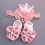 Newborn 2-Piece Lace Headband Set — Image 5