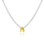 Crystal Heart Print Necklace — Image 5