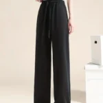 Silky-Feel Wide-Leg Pants — Image 3