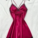 Elegant V-Neck Lace Nightgown — Image 2