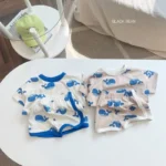 Kids' Dolphin Print Set with Shorts — Image 2