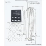 طقم مجوهرات فضي من 51 قطعة — صورة 6