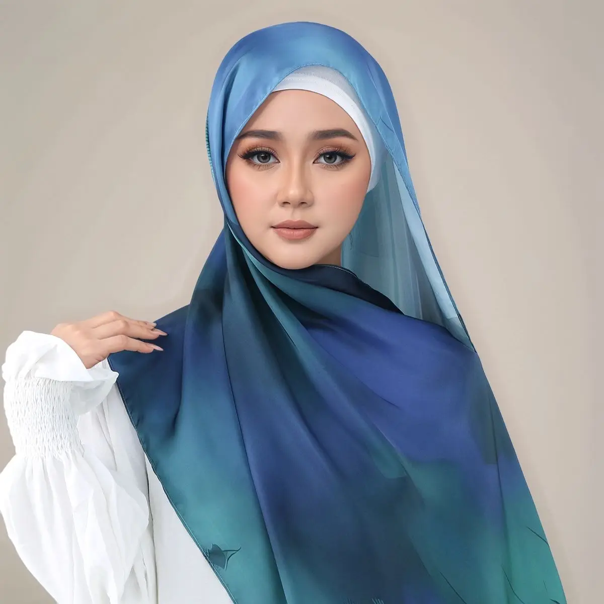 طرحة ساتان طويلة — صورة تفصيلية 24
