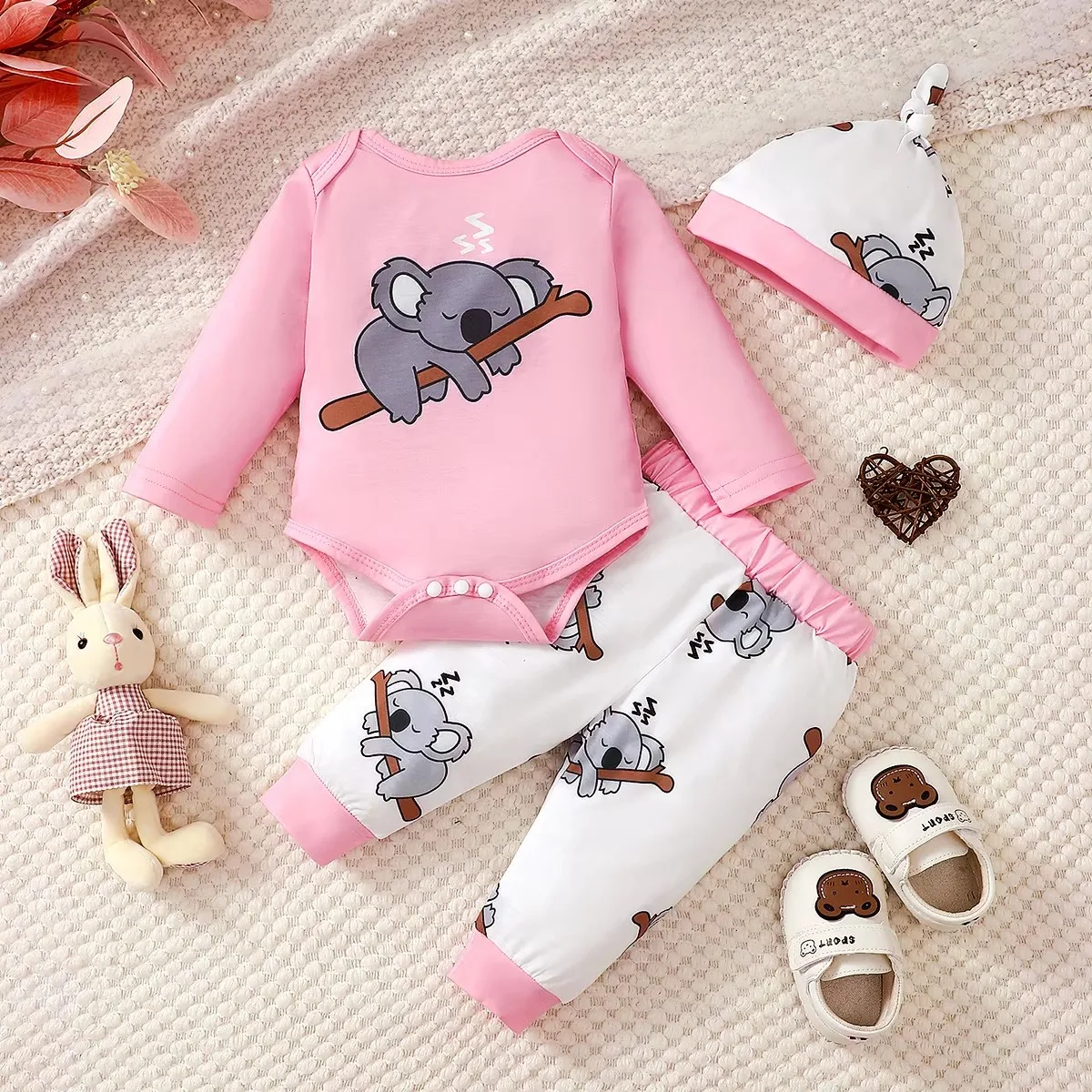 Newborn 3-Piece Long Sleeve Autumn Set