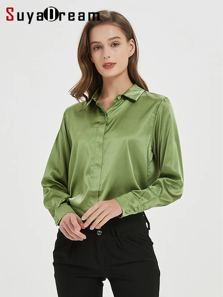 Solid Silk Long Formal Shirt