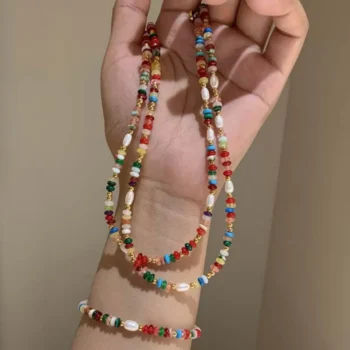 طقم مجوهرات باللؤلؤ