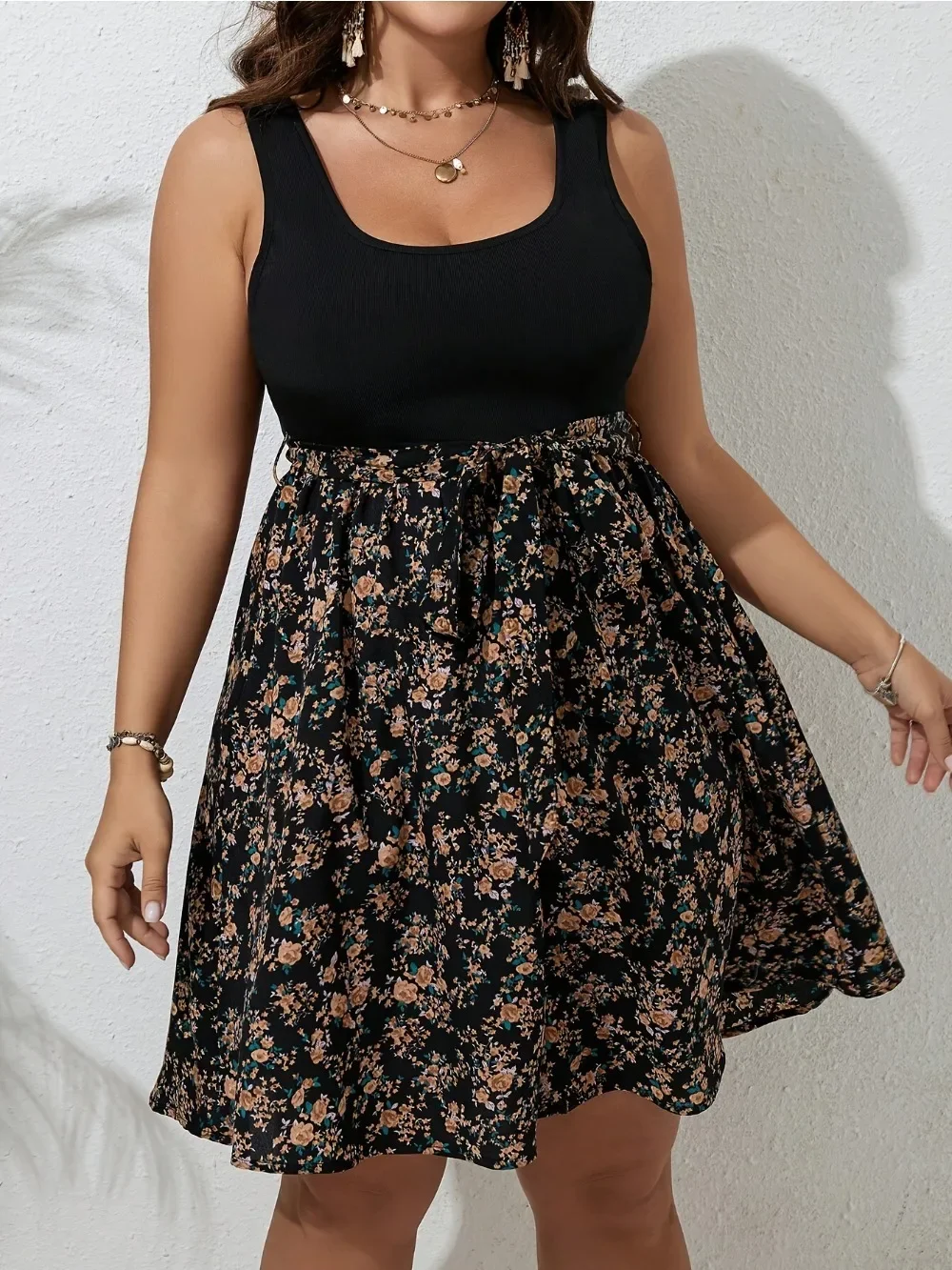 Floral Knit Summer Dress
