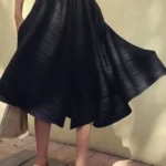 One-Size High Waist Asymmetric Wide-Leg Pants — Image 2