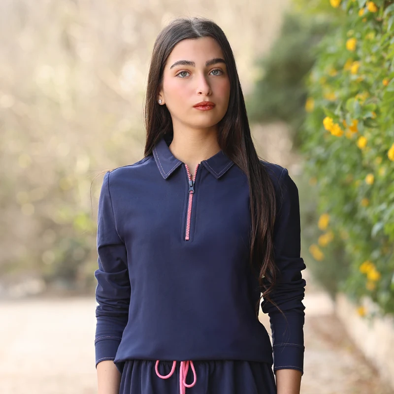 طقم سويت شيرت وتنورة طويلة للفتيات