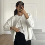 بلوفر نسائي أنيق بأكمام طويلة — صورة 3