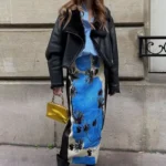 Spring Long Skirt with Zipper — Image 2
