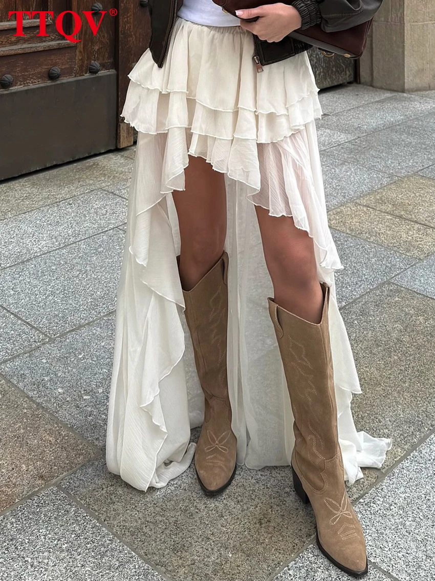 Casual Loose Pleated Skirt