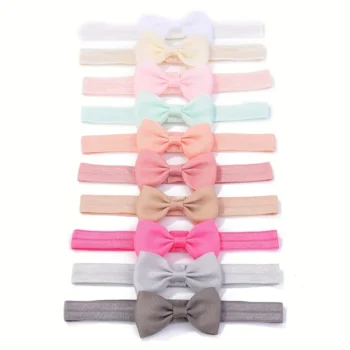 10-Piece Solid Headband