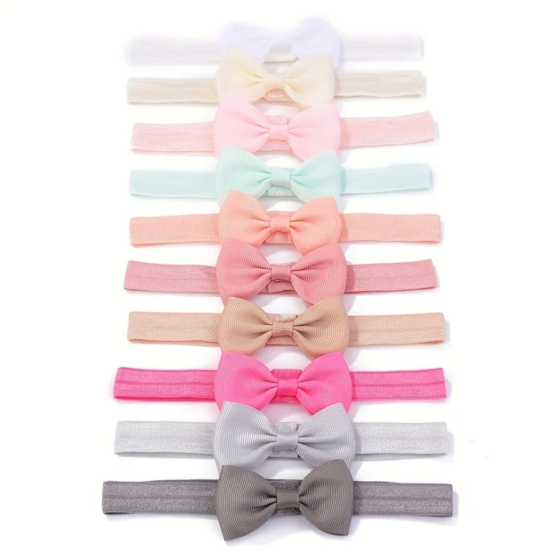 10-Piece Solid Headband