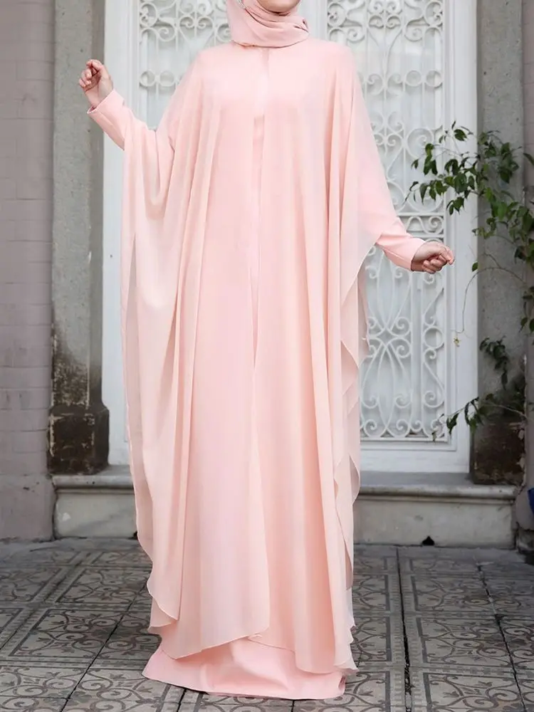 Long Chiffon Eid Abaya
