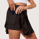 Sports Skirt with Built-In Shorts, Stretch Waist and Side Pockets — Image 4