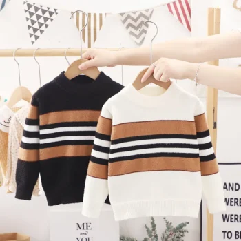 Boys' Striped Winter Sweater