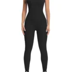 Slim-Fit Ribbed Jumpsuit