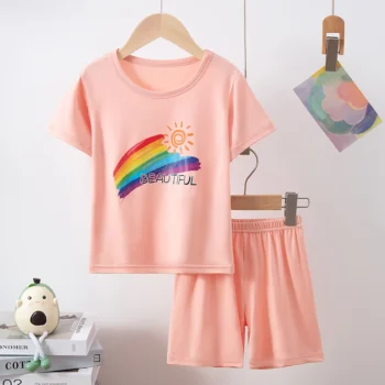 Girls' Summer T-Shirt and Shorts Set