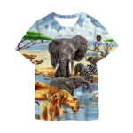 Kids' Dinosaur Print T-Shirt — Image 4