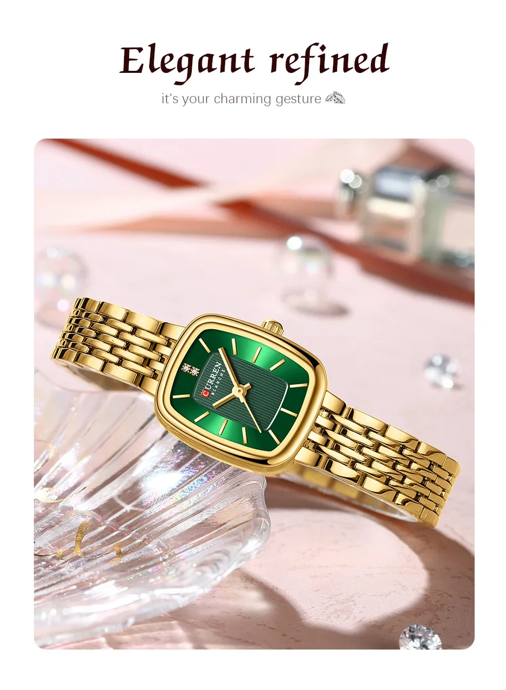 Casual Stainless Steel Watch