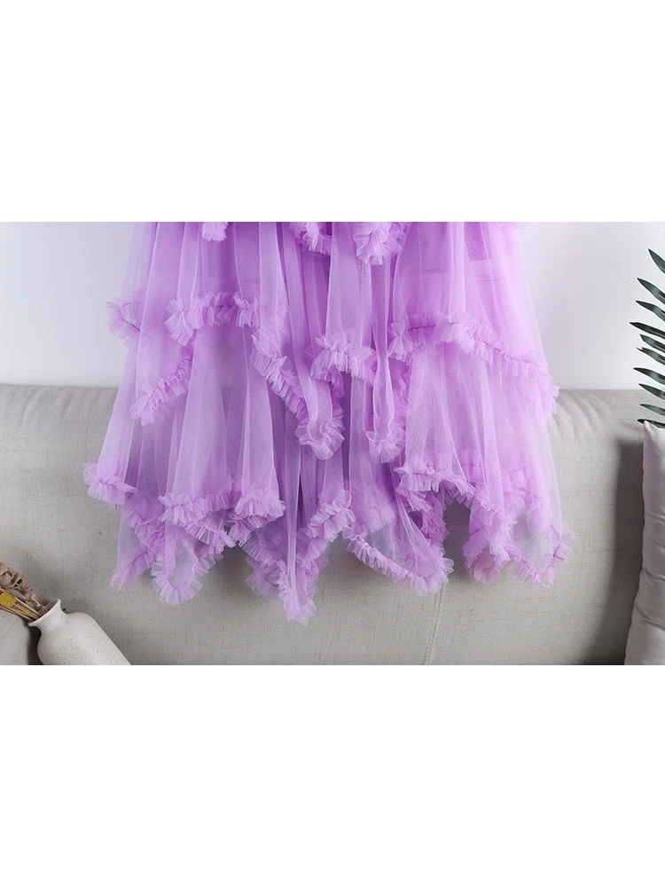 Long Tulle Tutu Skirt for Summer