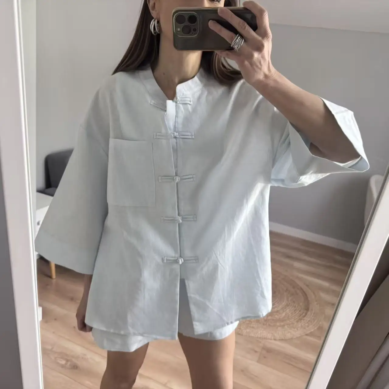 Summer Short Shirt with Buttons