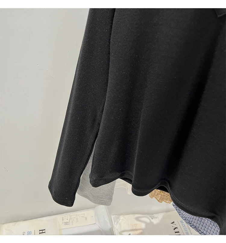 Slim-Fit Long Sleeve V-Neck T-Shirt — Image 27
