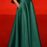 Elegant Satin A-Line Skirt — Image 2