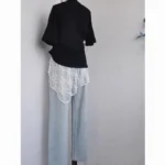 Layered Ruffled Short Dress with Drawstring — Image 5