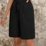 Loose Summer Shorts with Side Pockets and Comfy Elastic Waist — Image 6
