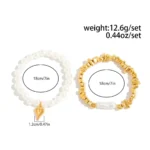 2-Piece Faux Pearl Bracelet Set — Image 5