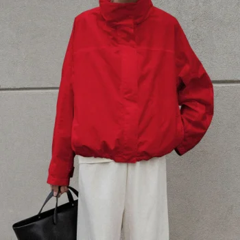 Turtleneck Autumn Jacket with Zipper