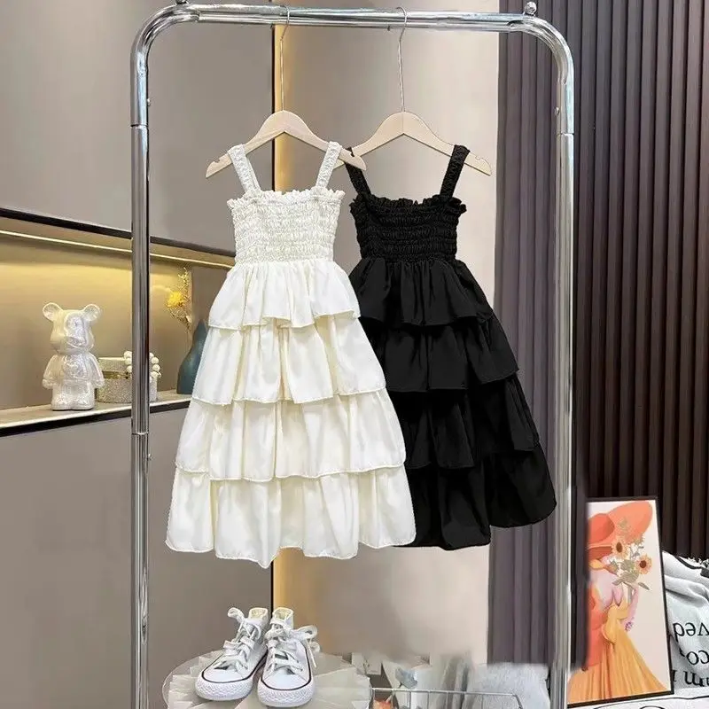 Girls' Sleeveless Summer Dress with Straps