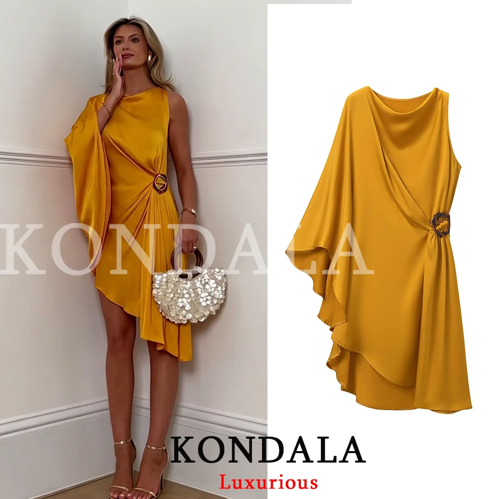 Loose Satin Dress