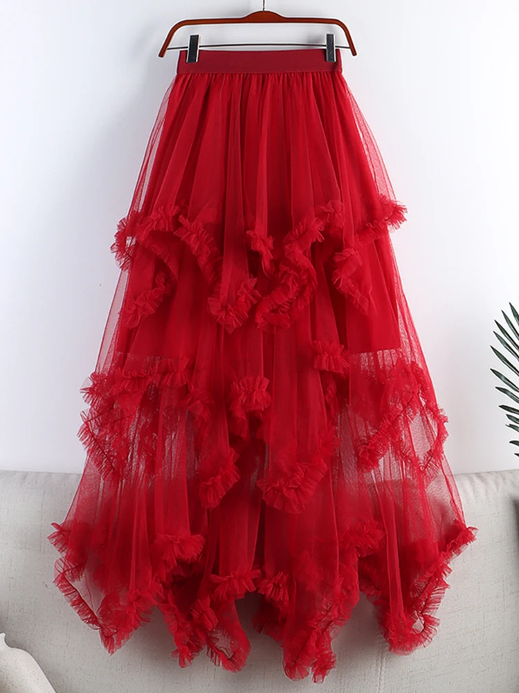 Long Tulle Tutu Skirt for Summer