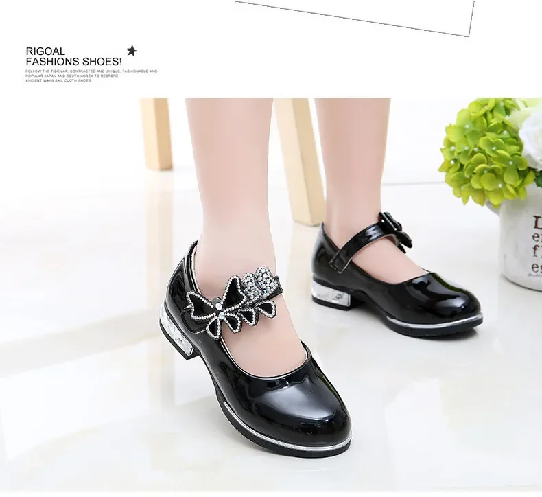 Girls' Leather Party Shoes — Image 18