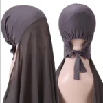 Instant Hijab with Underscarf and Chiffon Shawl — Image 4