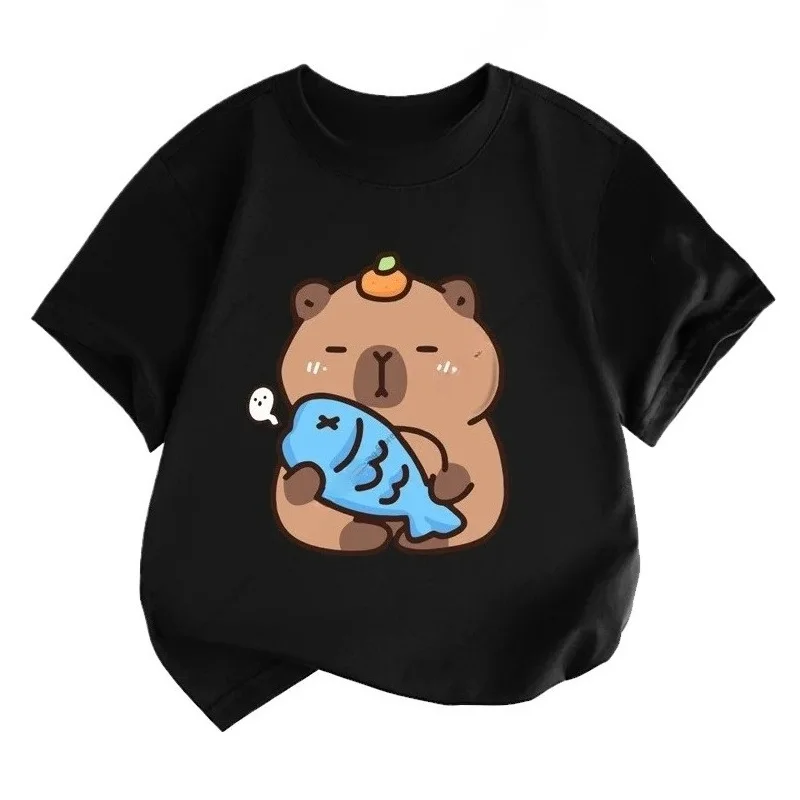Kids' Capybara Print T-Shirt