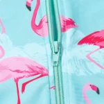 Girls' Long Sleeve Flamingo Print Swimsuit — Image 5
