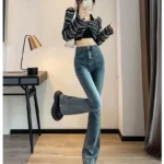 Casual Denim High-Waisted Pants — Image 5
