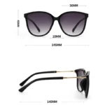 Cat-Eye Glasses with Mirrored Lenses — Image 6