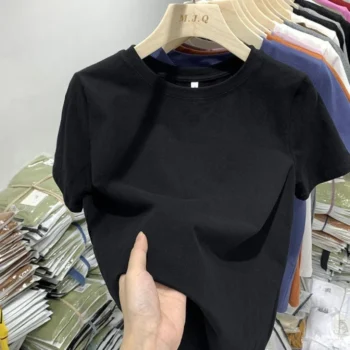 Casual Solid Short Sleeve T-Shirt