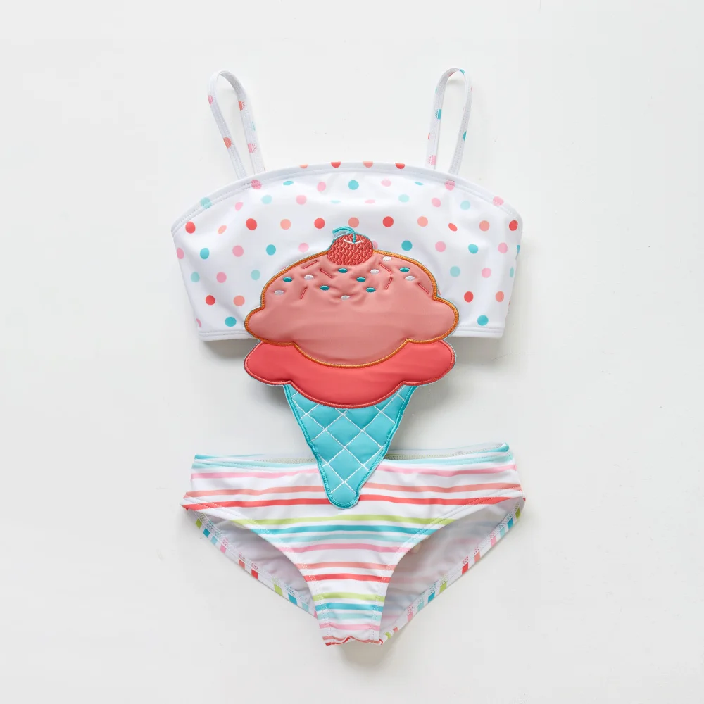 Baby Bee Print Swimsuit